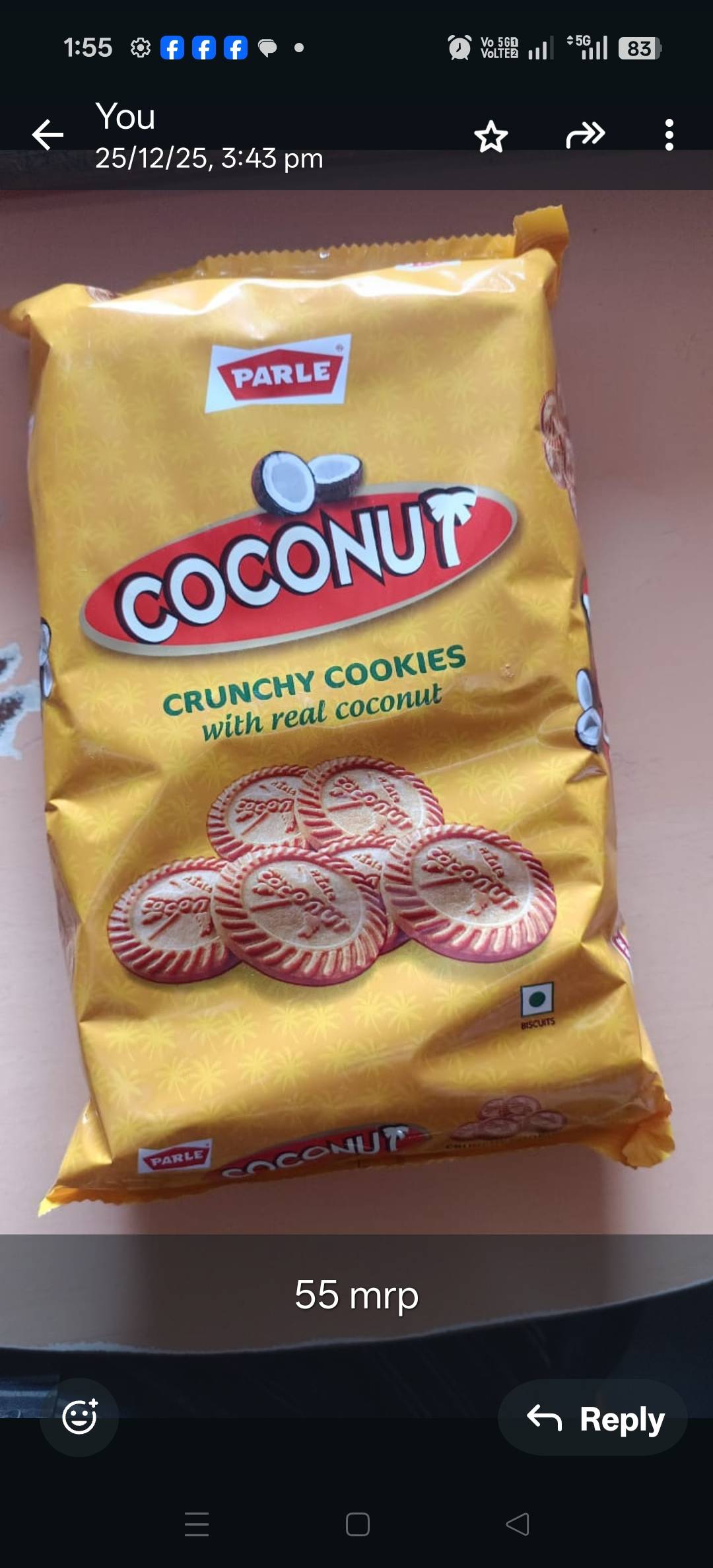 Delicious biscuits from SAI KIRANA in THERGAON, showcasing their golden-brown color and inviting texture that appeals to snac
