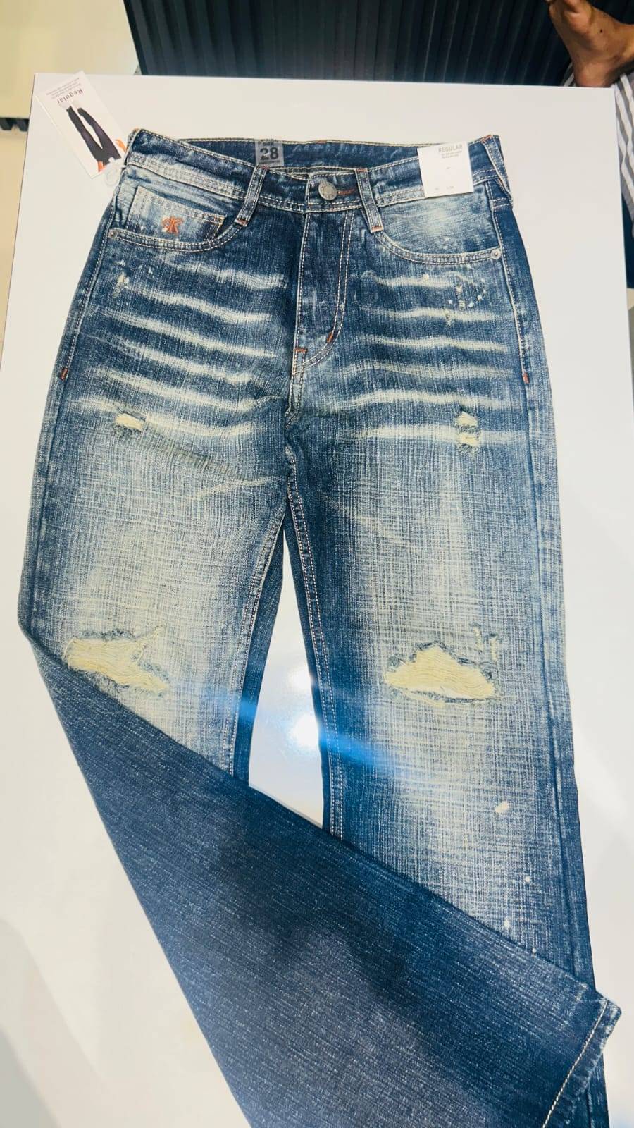 Stylishly designed Pawan Tailors Jeans in Ismailabad featuring quality stitching and a comfortable fit for everyday wear.