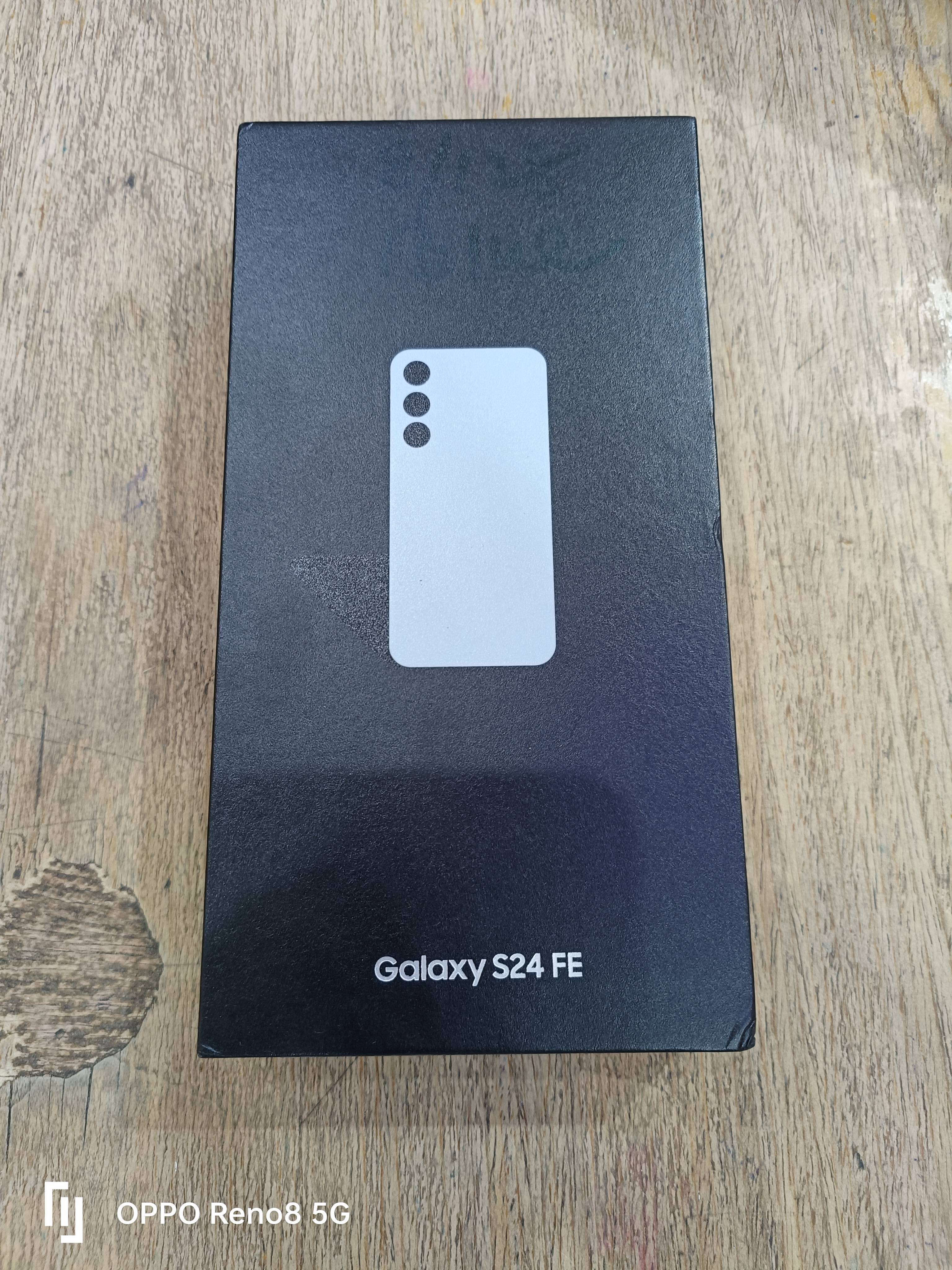 SAMSUNG S24 FE smartphone with 8GB RAM and 128GB storage displayed in Berhampore, showcasing its sleek design and vibrant dis