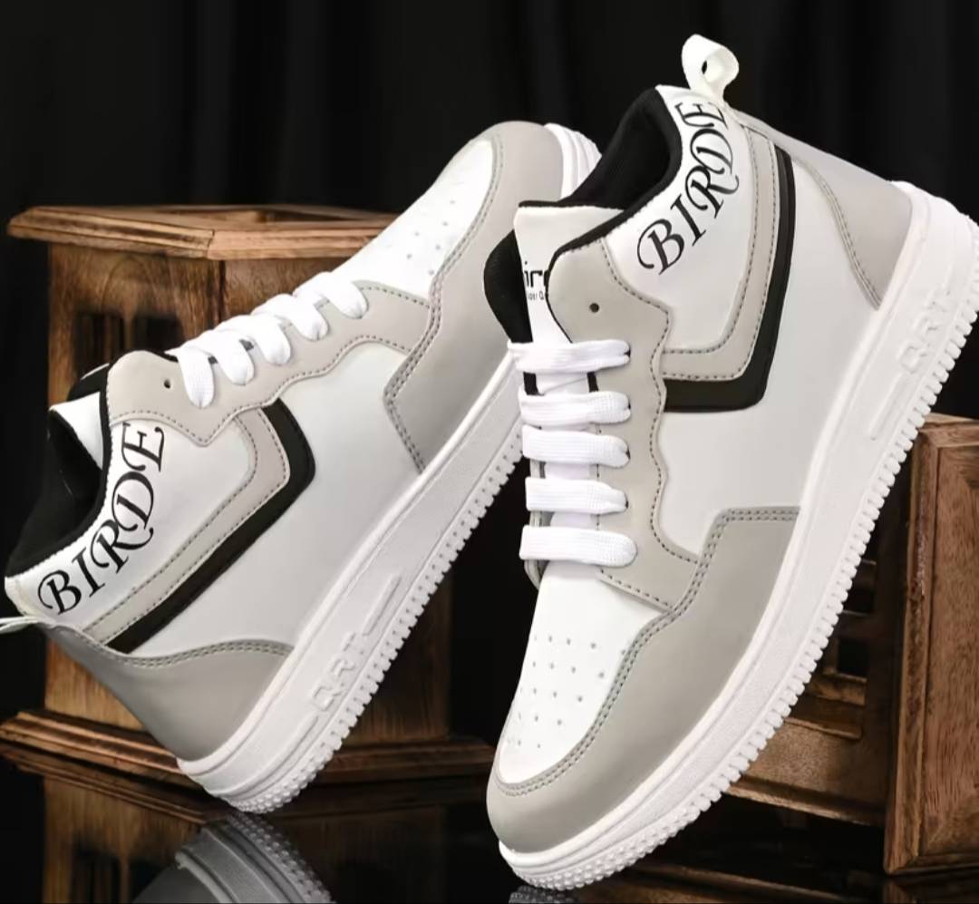 Stylish Birde High-Top Sneakers featuring a modern design, perfect for fashion-conscious individuals in Hajipur PB.