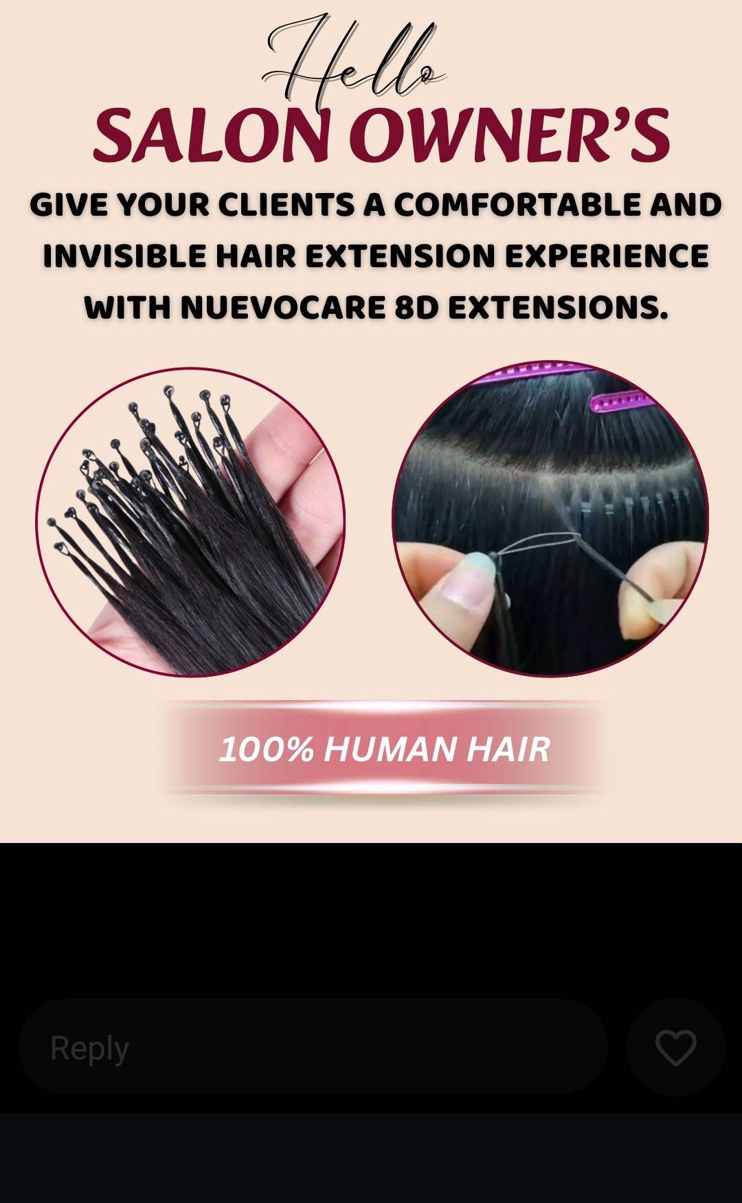 Natural-looking permanent hair extensions with micro ring technology, available at GLAMDEN in KANPUR, showcasing volume and l