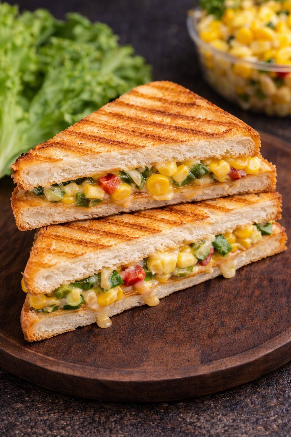 Delicious Grilled Sandwich from THE SANDWICH COMPANY in Amritsar, showcasing crispy bread with savory fillings and garnishes