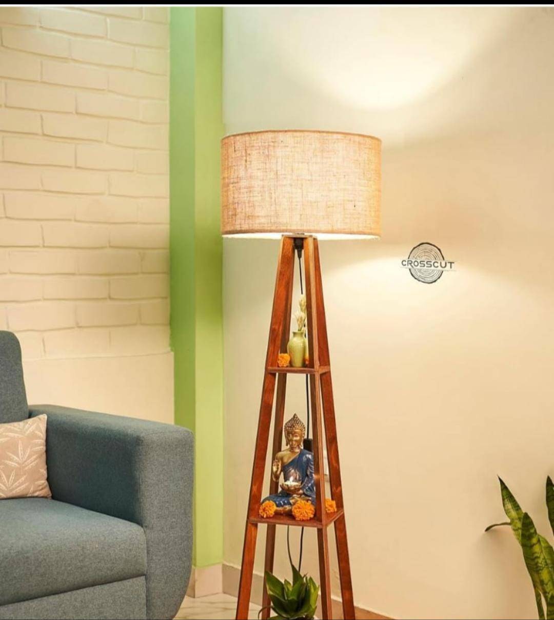  Wooden Tripod Floor Lamp in Bijnor NOBEL HANDICRAFTS 1 NAGINA, Nagina, Uttar Pradesh, 246762
