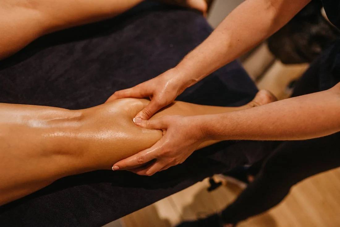 Relaxing Sports Massage therapy session at THE SUKOON SPA in Harda, featuring a professional therapist providing muscle relie