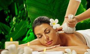 Relaxing herbal massage therapy session in Harda featuring natural oils and calming ambiance at THE SUKOON SPA.