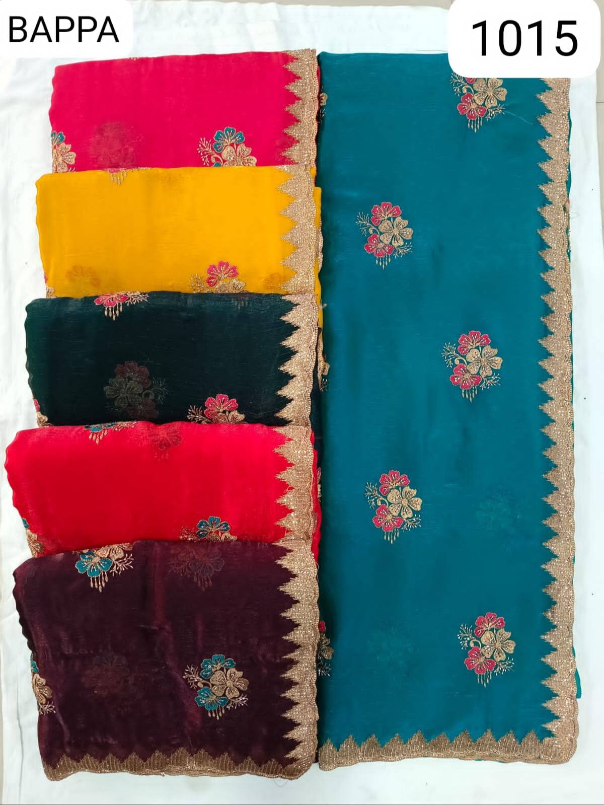 KHUSHBU SAREE - Bappa Embroidered Saree Collection in BHABUA in BHABUA