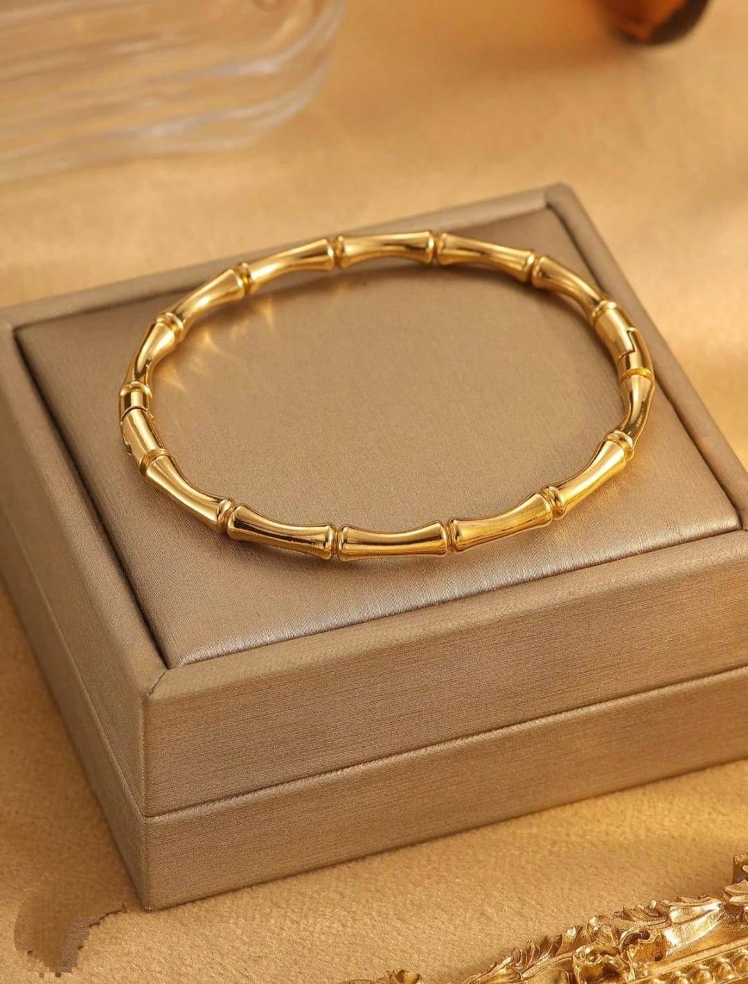 Usha Arts Shop Gold Plated Bamboo Bangle Mumbai - USHA ARTS