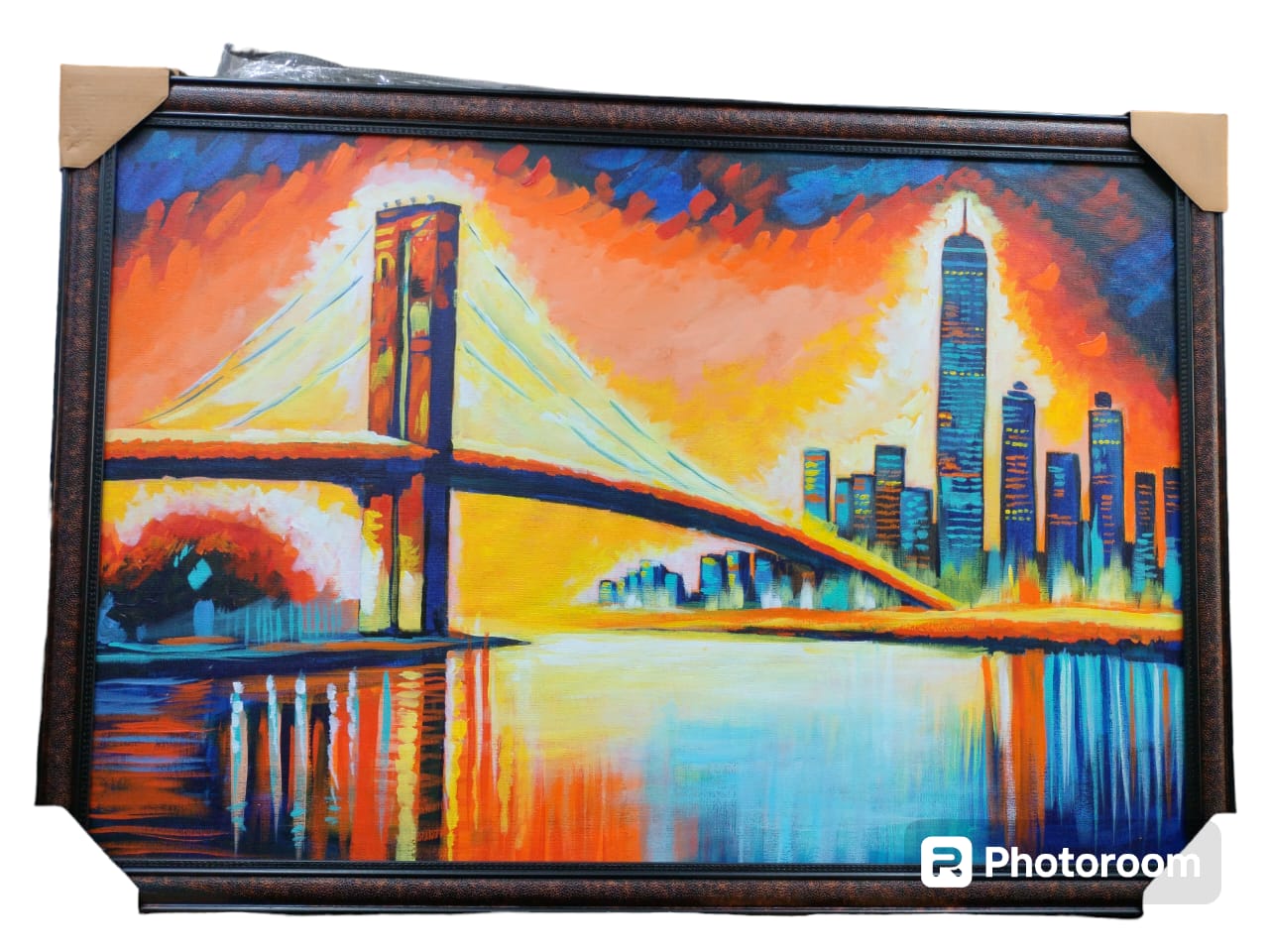  Skyline Bridge Hand-Painting in DL OM SHIV SAI GIFT GALLERY 4 Narayan Market Opposite Nand Di Hatti Sadar Bazar Delhi 110006