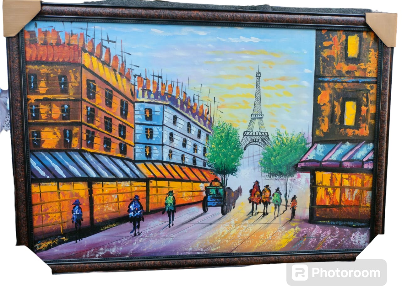  Paris Street Scene Hand-Painting Wall Art in DL OM SHIV SAI GIFT GALLERY 4 Narayan Market Opposite Nand Di Hatti Sadar Bazar Delhi 110006