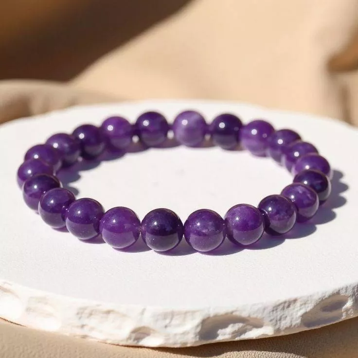  Amethyst Bead Bracelet in Surat HEALING GEMS 7TH FLOOR B 710  RJD BUSINESS HUB  KASHA NAGAR ROAD SURAT SURAT GUJARAT 395004 395004