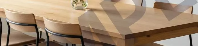 Modern Oak Dining Table Set featuring a sleek design and warm finish, beautifully suited for a contemporary dining area in Sa