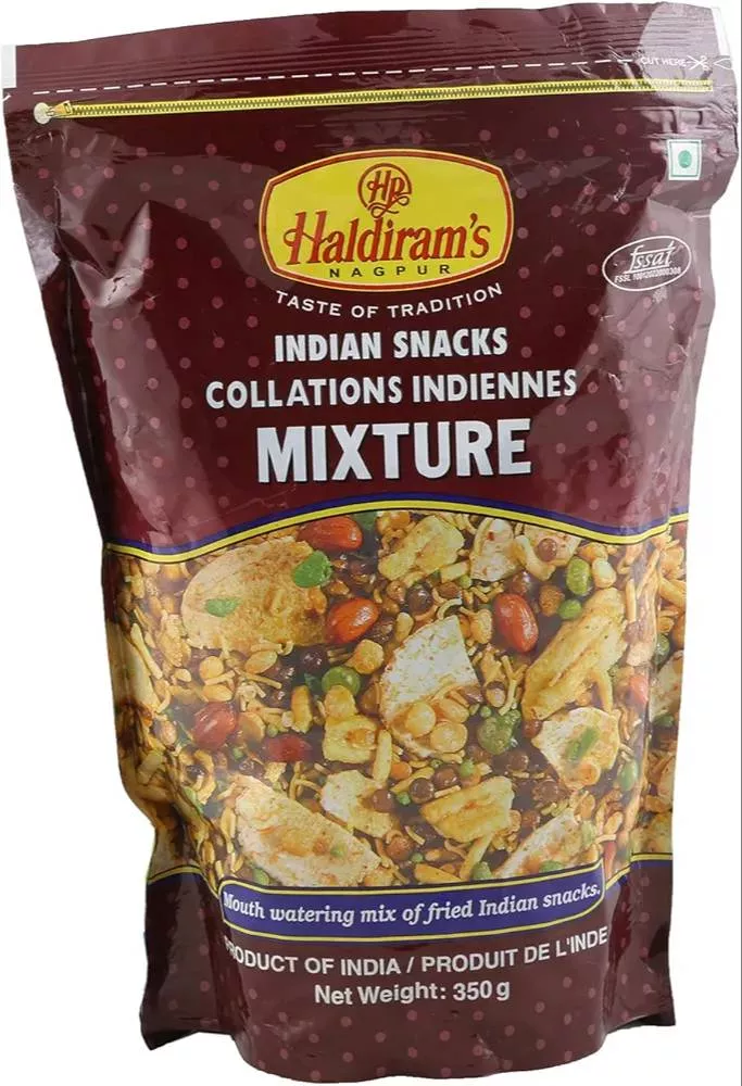 Haldiram Mixture in Pokharni, a crunchy snack mix with assorted flavors, available in TIMARNI.