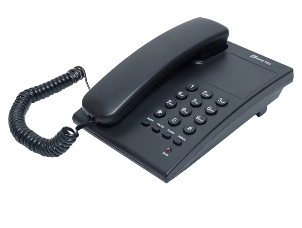 Beetel Corded Landline Phone in Ambala City with adjustable ringer, featuring a sturdy design and clear sound quality.