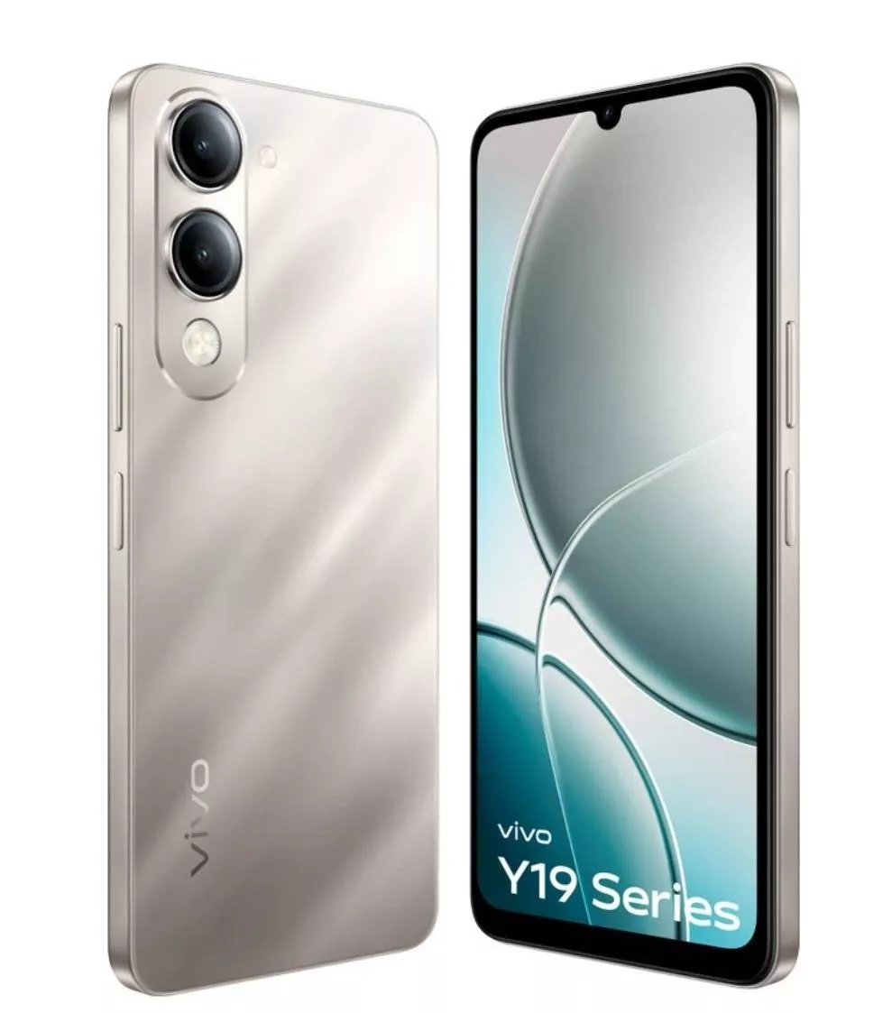 VIVO Y19s 5G Smartphone in Barabanki showcasing a sleek design with a vibrant display, equipped with 4 GB RAM and 64 GB ROM. - Image 1