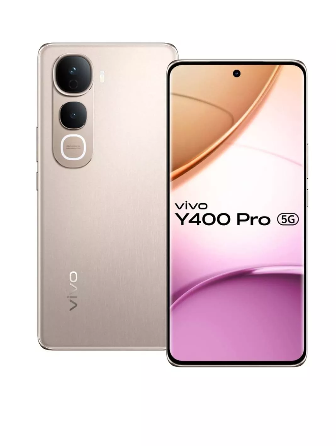VIVO Y400 PRO 5G smartphone showcasing a sleek design, featuring 8 GB RAM and 256 GB storage, perfect for fast connectivity i - Image 2