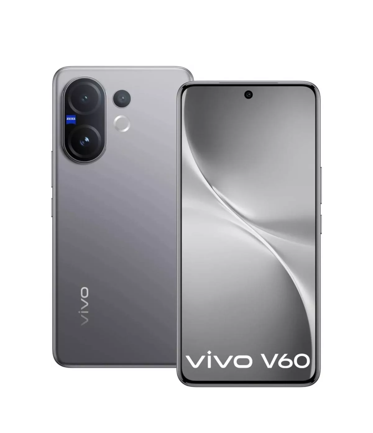VIVO V60 5G smartphone showcasing its sleek design and large screen, featuring 12GB RAM and 256GB storage in BARABANKI.