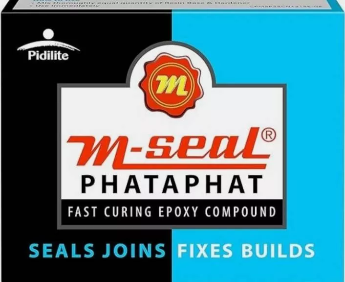 M-seal Phataphat Fast Curing Epoxy Compound packaging showing instructions and usage details in KAMPUR