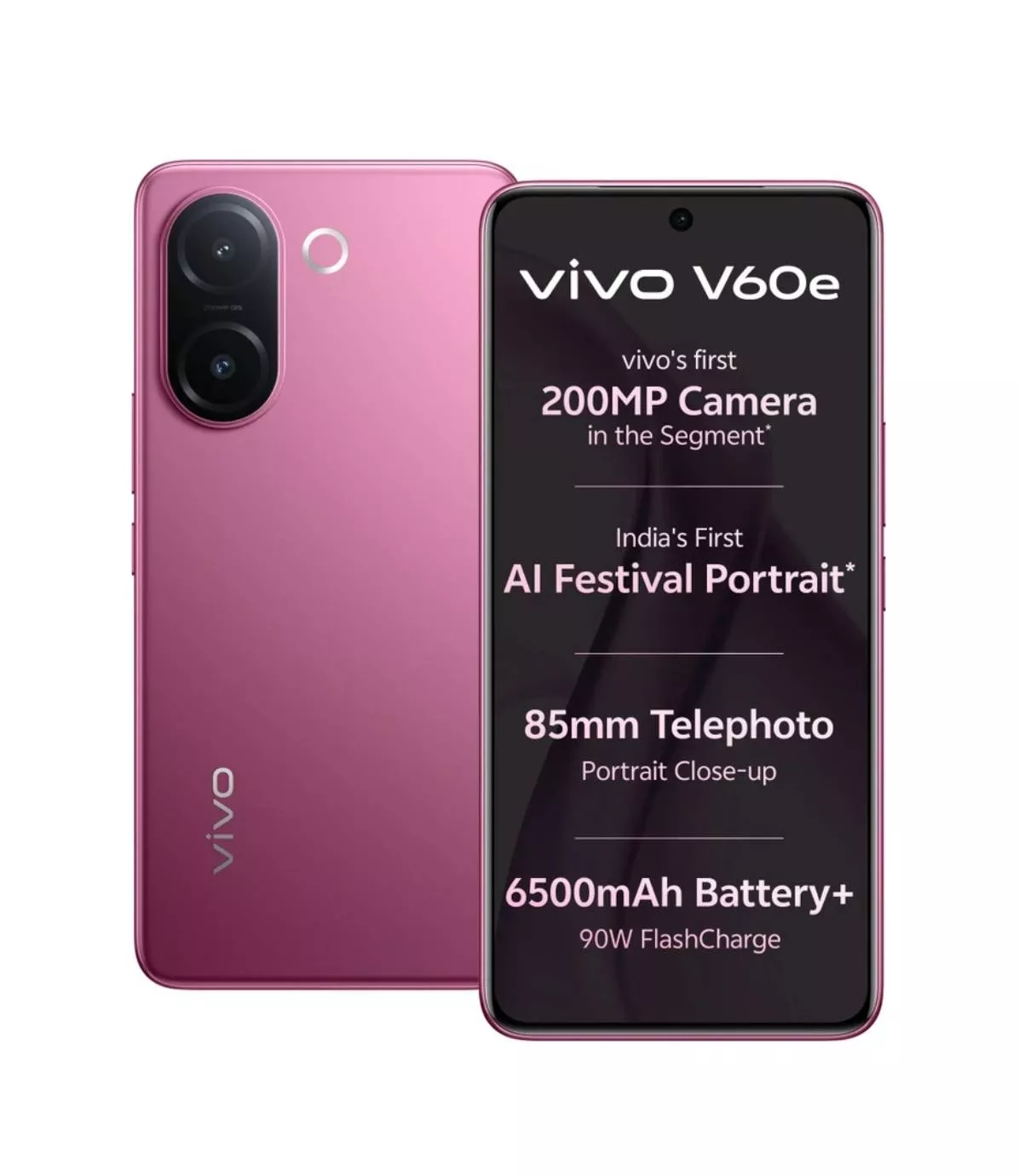 VIVO V60e 5G smartphone with 12 GB RAM and 256 GB storage, sleek design, vibrant display, available in Barabanki. - Image 1