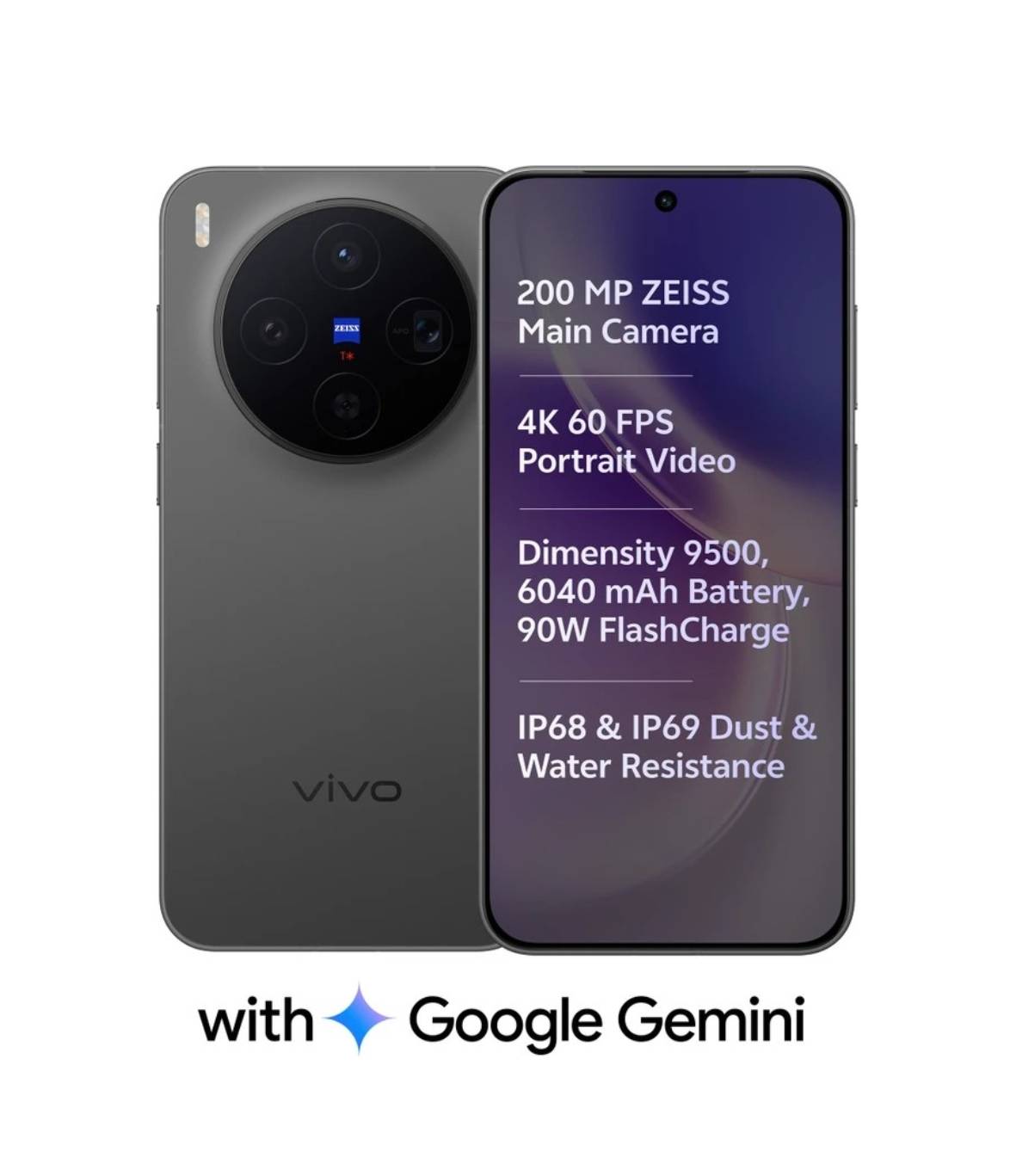 VIVO X300 5G smartphone with Dimensity 9500 chipset, featuring 12GB RAM and 256GB ROM, displayed in Barabanki. - Image 1