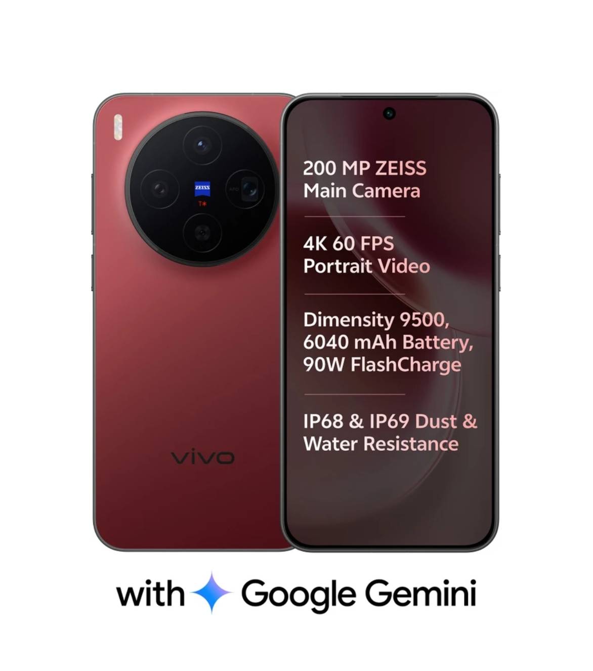 VIVO X300 5G smartphone with Dimensity 9500 chipset, featuring 12GB RAM and 256GB ROM, displayed in Barabanki. - Image 2