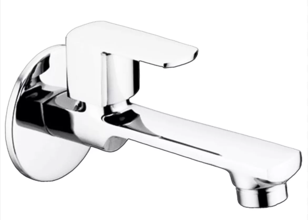 Elegant wall-mounted chrome finish tap designed for modern kitchens and bathrooms available at PARMOD BUILDING MATERIAL in Da