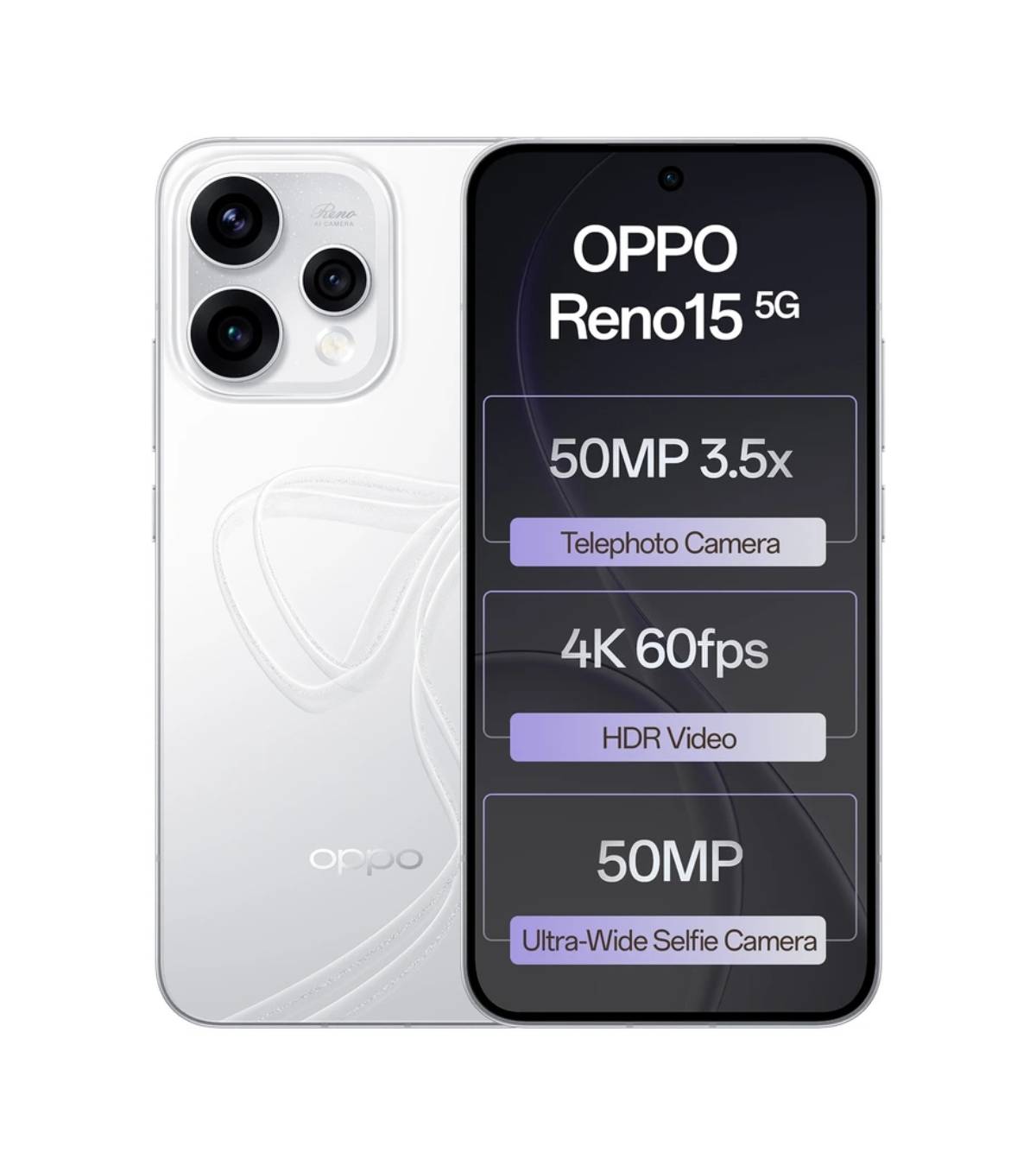 OPPO Reno 15 5G smartphone featuring 12 GB RAM and 512 GB ROM, showcasing its sleek design and vibrant display in Barabanki. - Image 1
