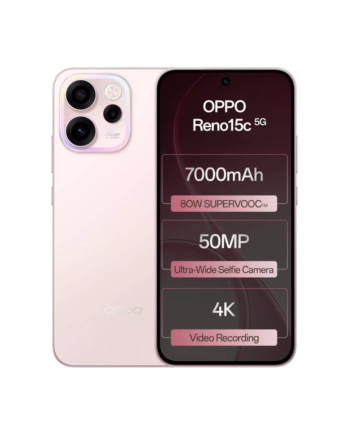 OPPO Reno 15c 5G smartphone featuring 8GB RAM and 256GB ROM showcased in Barabanki, highlighting its sleek design and modern 