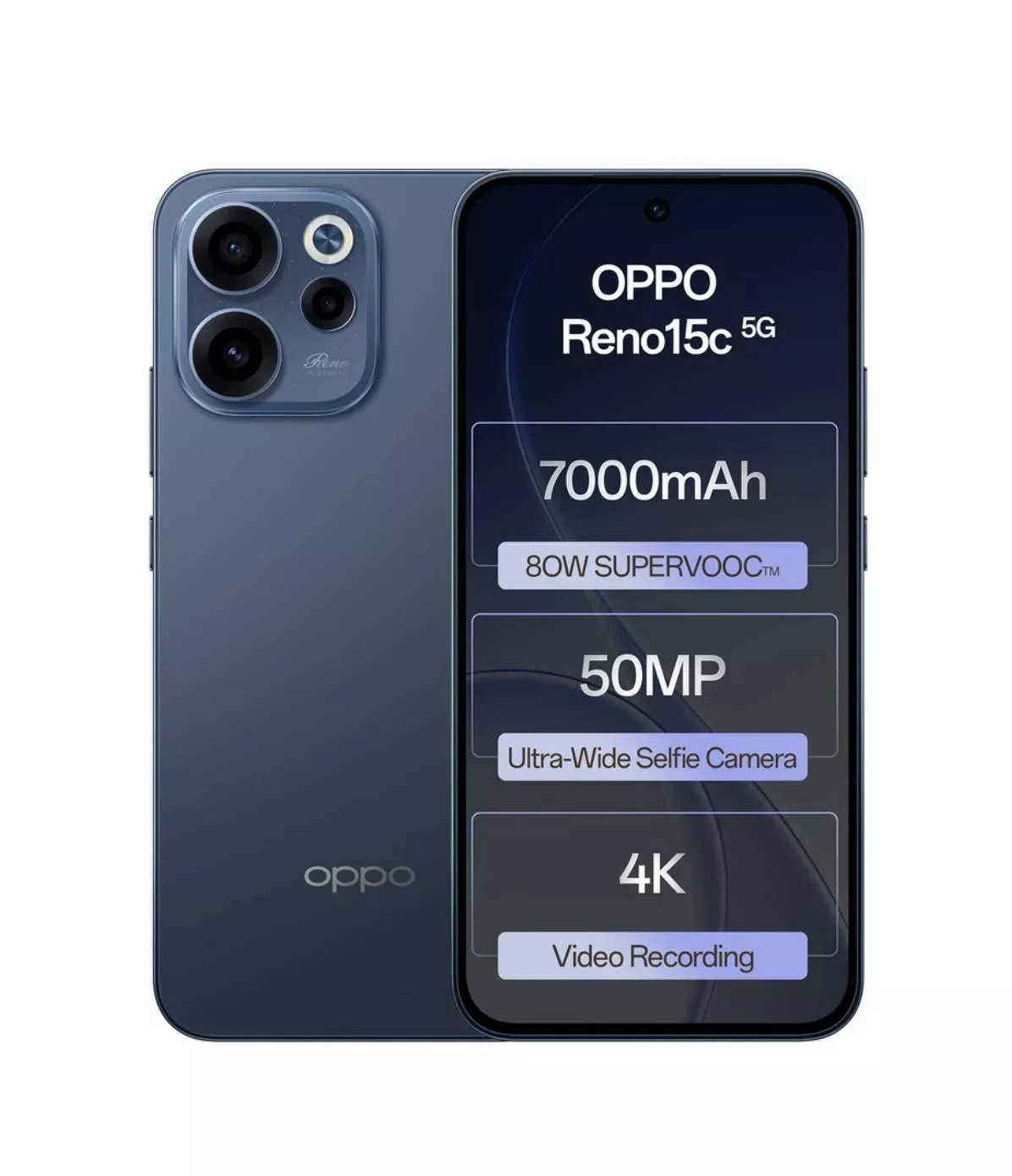 OPPO Reno 15c 5G smartphone featuring 8GB RAM and 256GB ROM showcased in Barabanki, highlighting its sleek design and modern  - Image 1