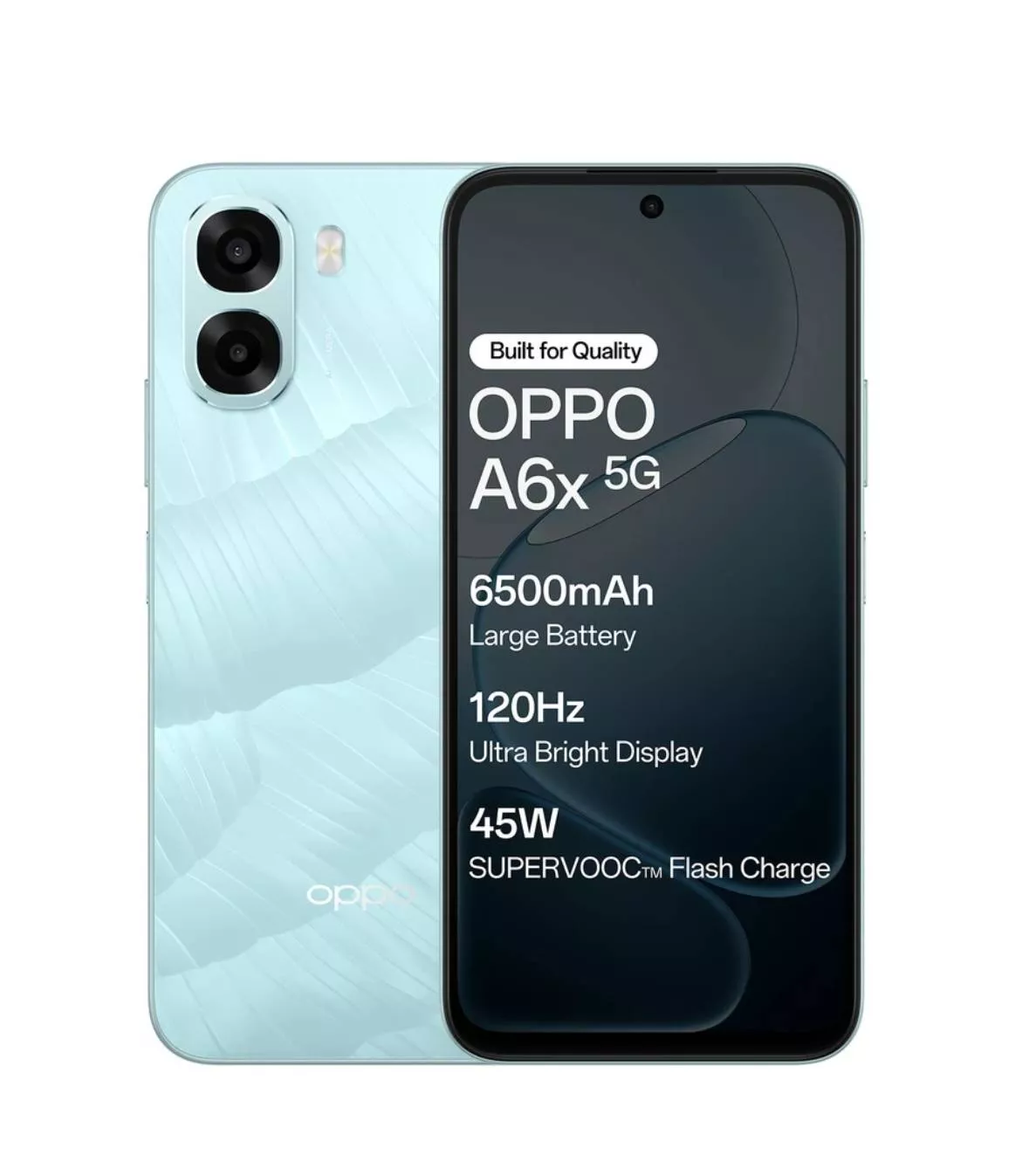 OPPO A6X 5G smartphone showcasing its sleek design, 6 GB RAM, and 128 GB ROM, available in Barabanki. - Image 1