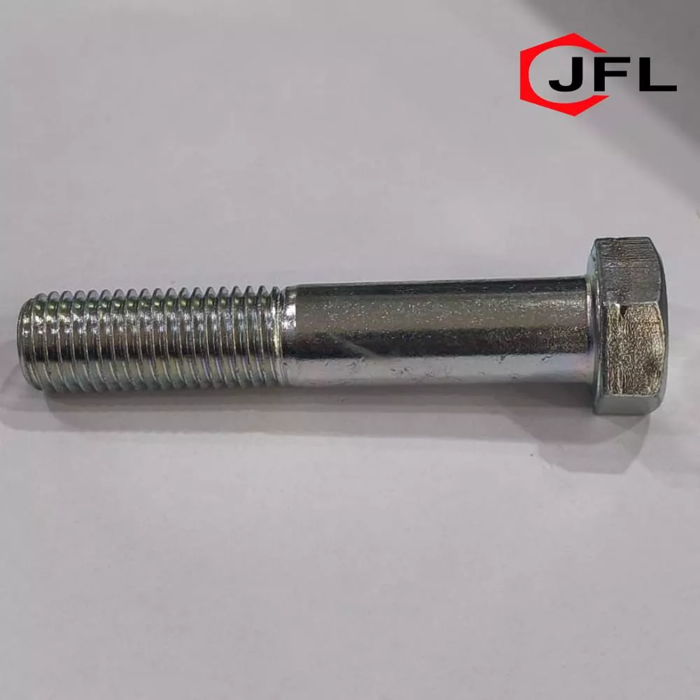 Durable Jindal Fasteners Hex Bolt Half Threaded in Faridabad, showcasing its robust design ideal for construction and DIY pro - Image 1