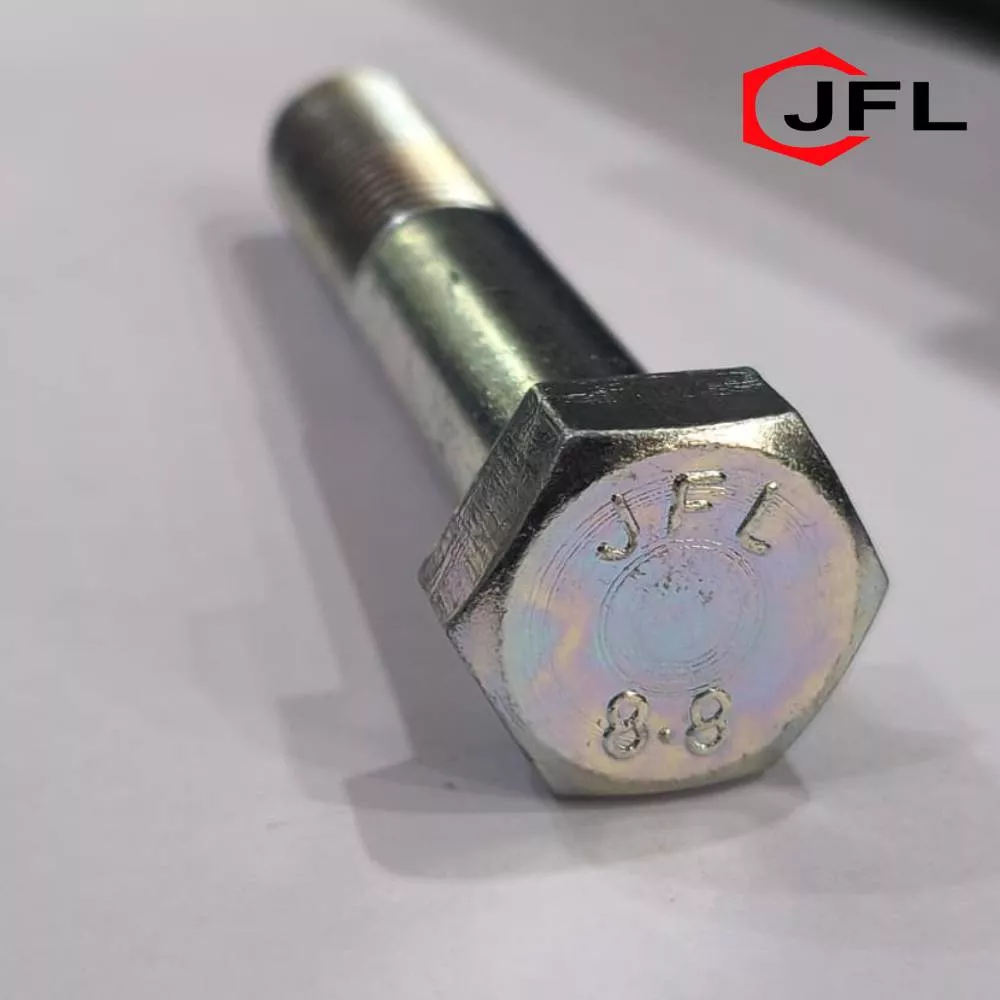 Durable Jindal Fasteners Hex Bolt Half Threaded in Faridabad, showcasing its robust design ideal for construction and DIY pro - Image 2