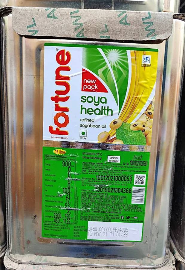 MAHAKOSH AND FORTUNE Soyabean Oil bottle with clear labeling, showcasing its quality and health benefits, available in Delhi. - Image 1