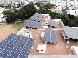 Efficient solar panel system designed for residential rooftops in Rajnandgaon, showcasing sleek panels integrated into a mode