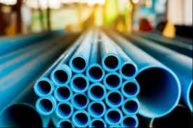 High-density polyethylene (HDPE) pipes for water transport, showcasing their smooth surface and durability, available from MA
