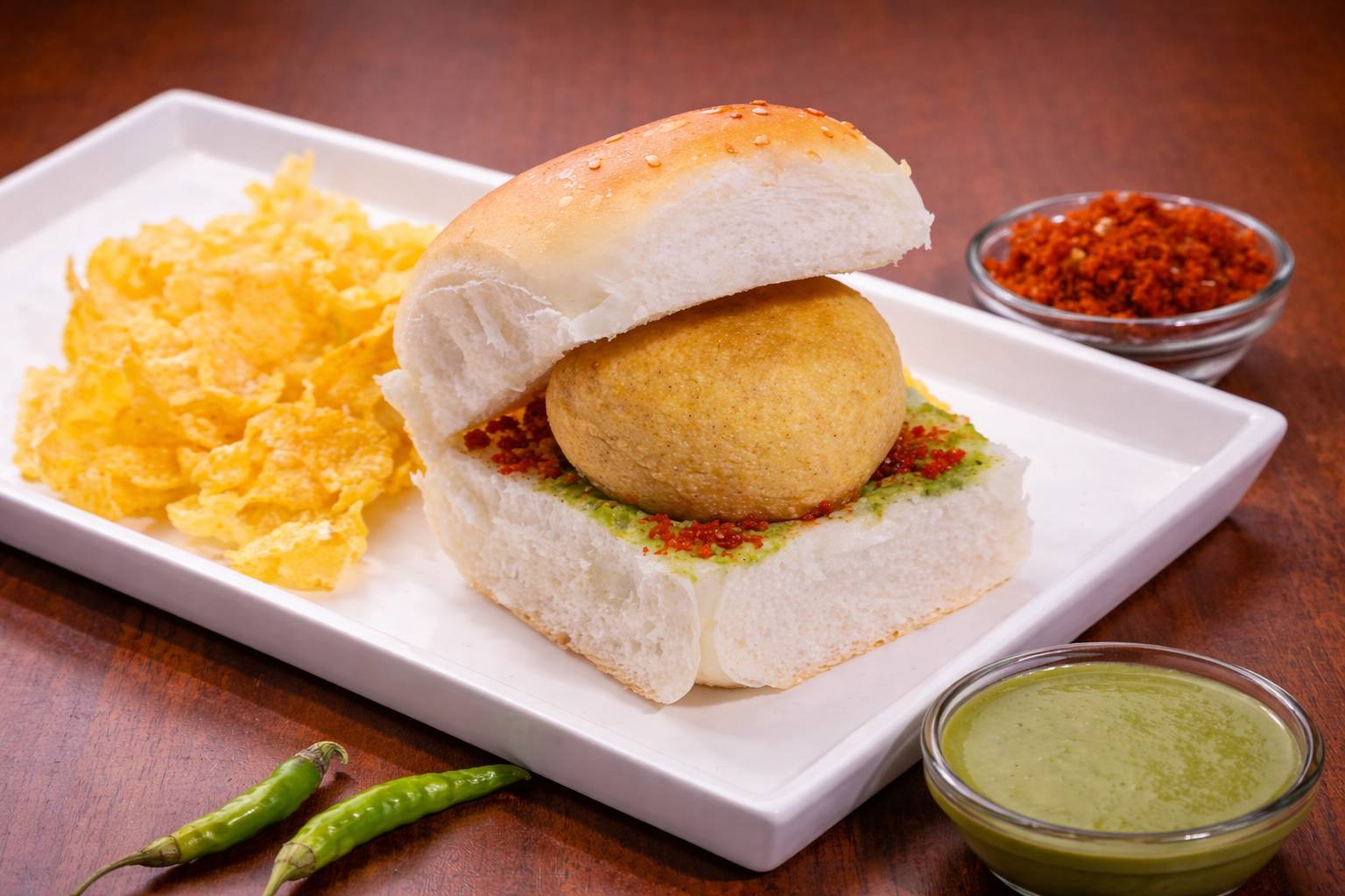 JUGGERNAUT KITCHENS - Amchi Mumbai Vada Pav in KONDLI - Spicy Dumpling in KONDLI