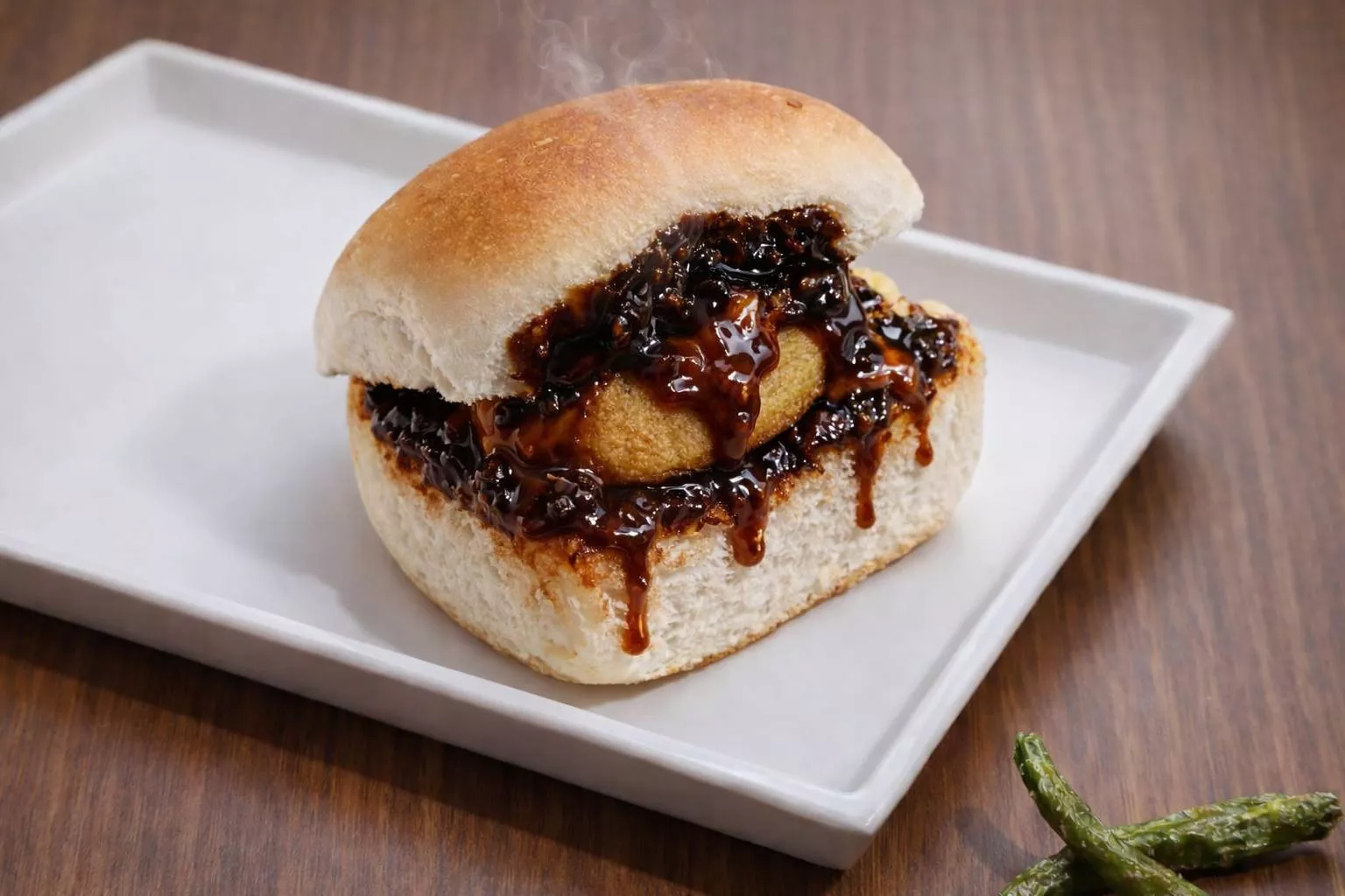JUGGERNAUT KITCHENS - Indian Street Food: Smokey Barbeque Vada Pav in KONDLI in KONDLI