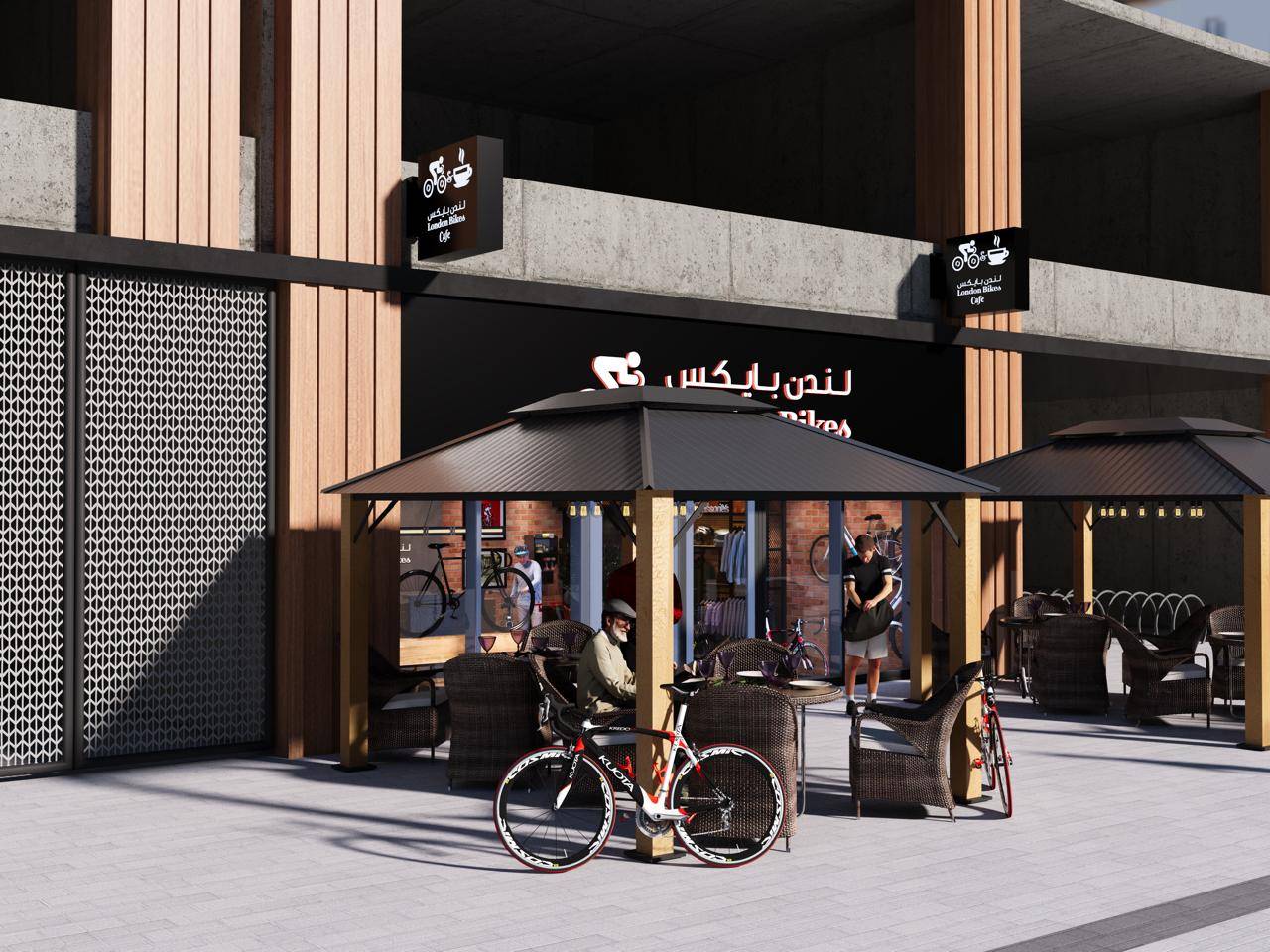 Stylish coffee shop interior and exterior work designed by STEP ONE ASSOCIATES in Kannur, featuring inviting seating and mode - Image 1
