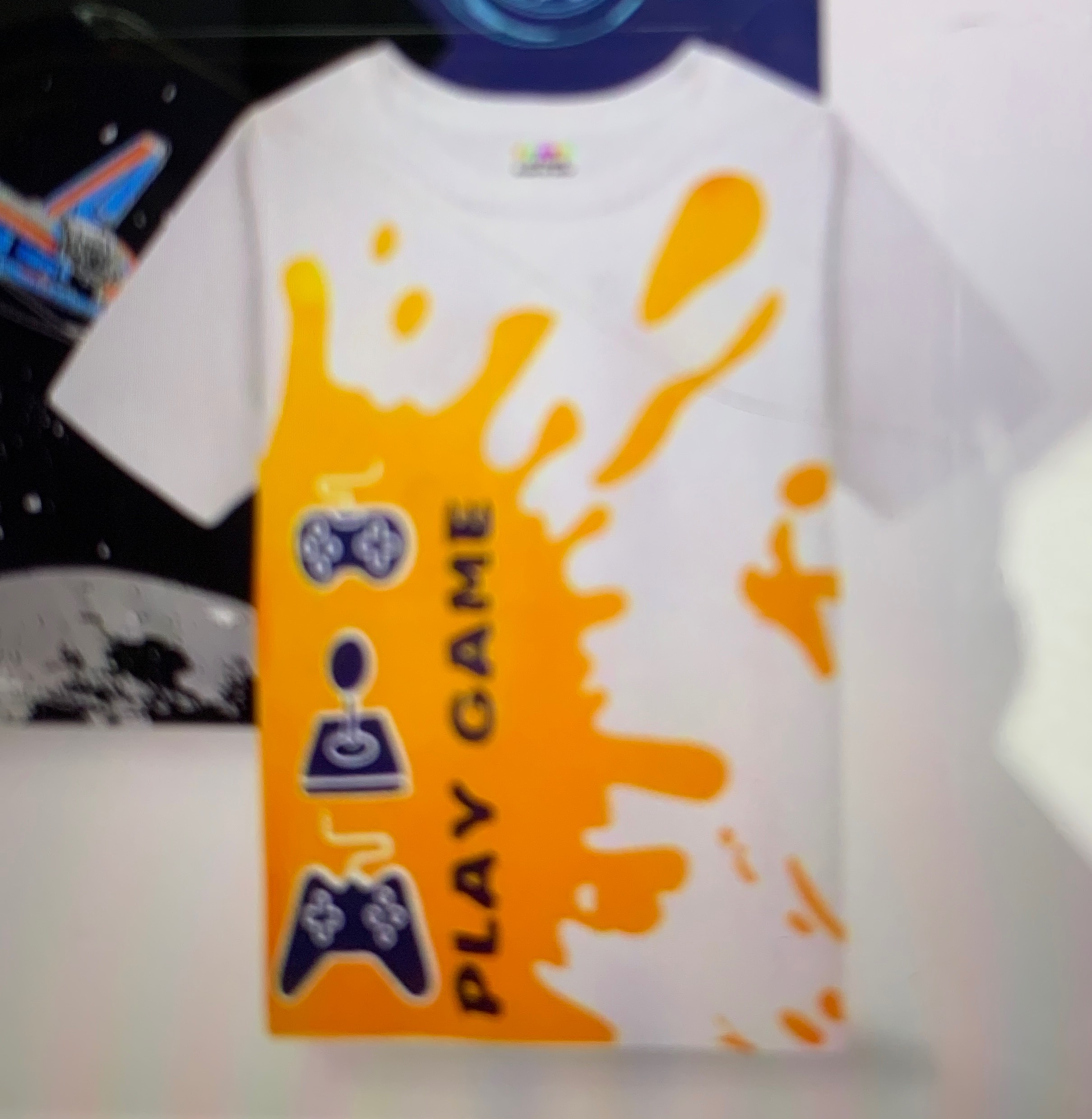 Casual game-themed Graphic Printed T-Shirt from MA TARA TEXTILE in Kolkata, showcasing vibrant graphics on a comfortable cott - Image 1
