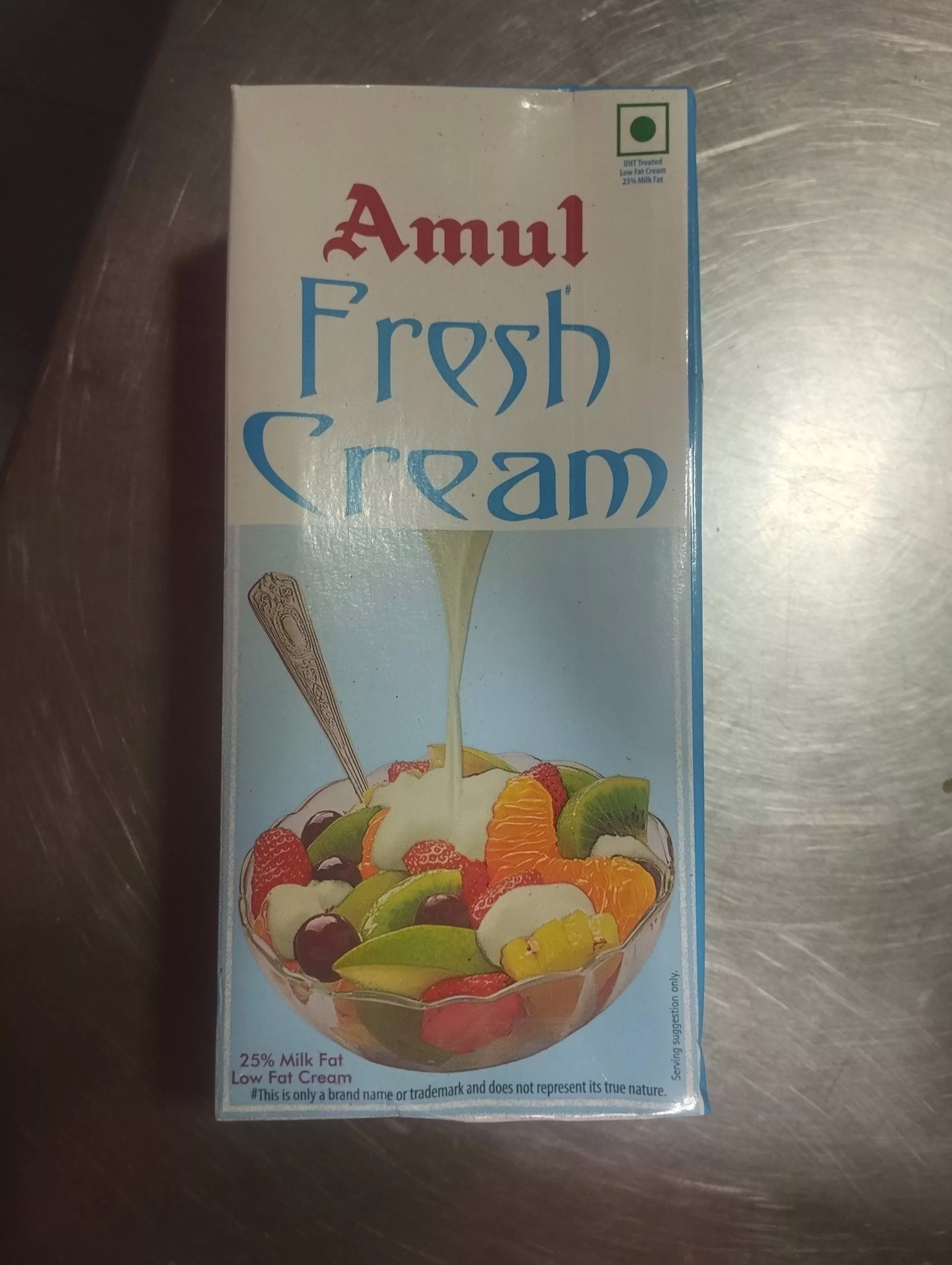Rich and creamy Amul Fresh Cream in Indore, perfect for cooking and desserts, available at HOTEL ZAKIR in KHUDEL.