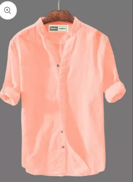 JANI DEBNATH - Linen Shirt Mandarin Collar in KAMPUR in KAMPUR