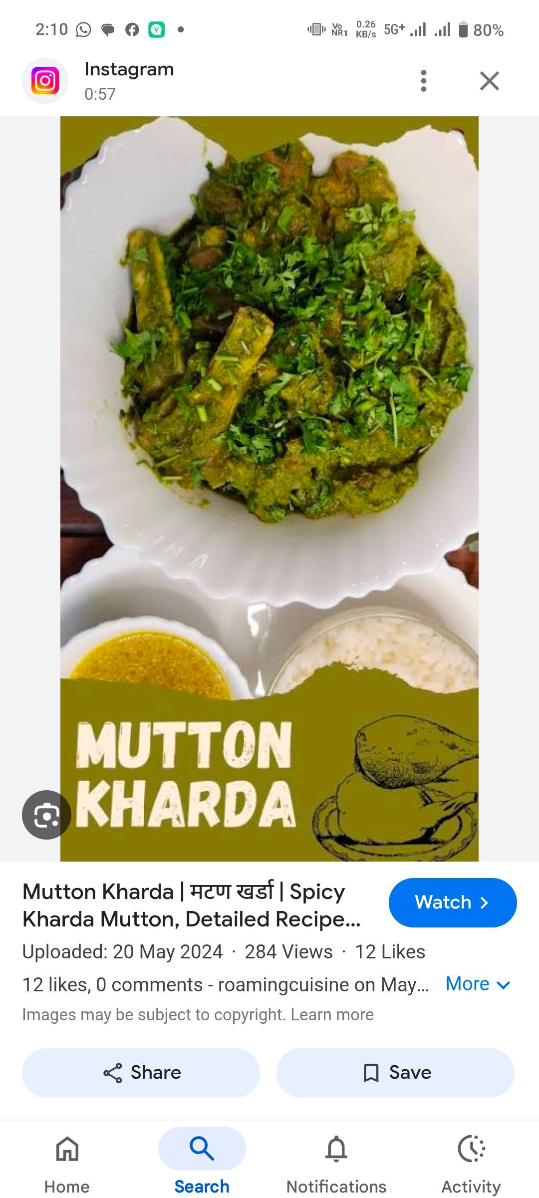  मटन खर्डा - Green Spicy Starter HOTEL SHIVSHAI WADA HOTEL SHIVSHAI WADA PRO ATUL R SIRSAT PLOT NO 10 SHEGAON ROAD KHAMGAON KHAMGAON BULDANA LANDMARK Near Hotel Pride Khamgaon