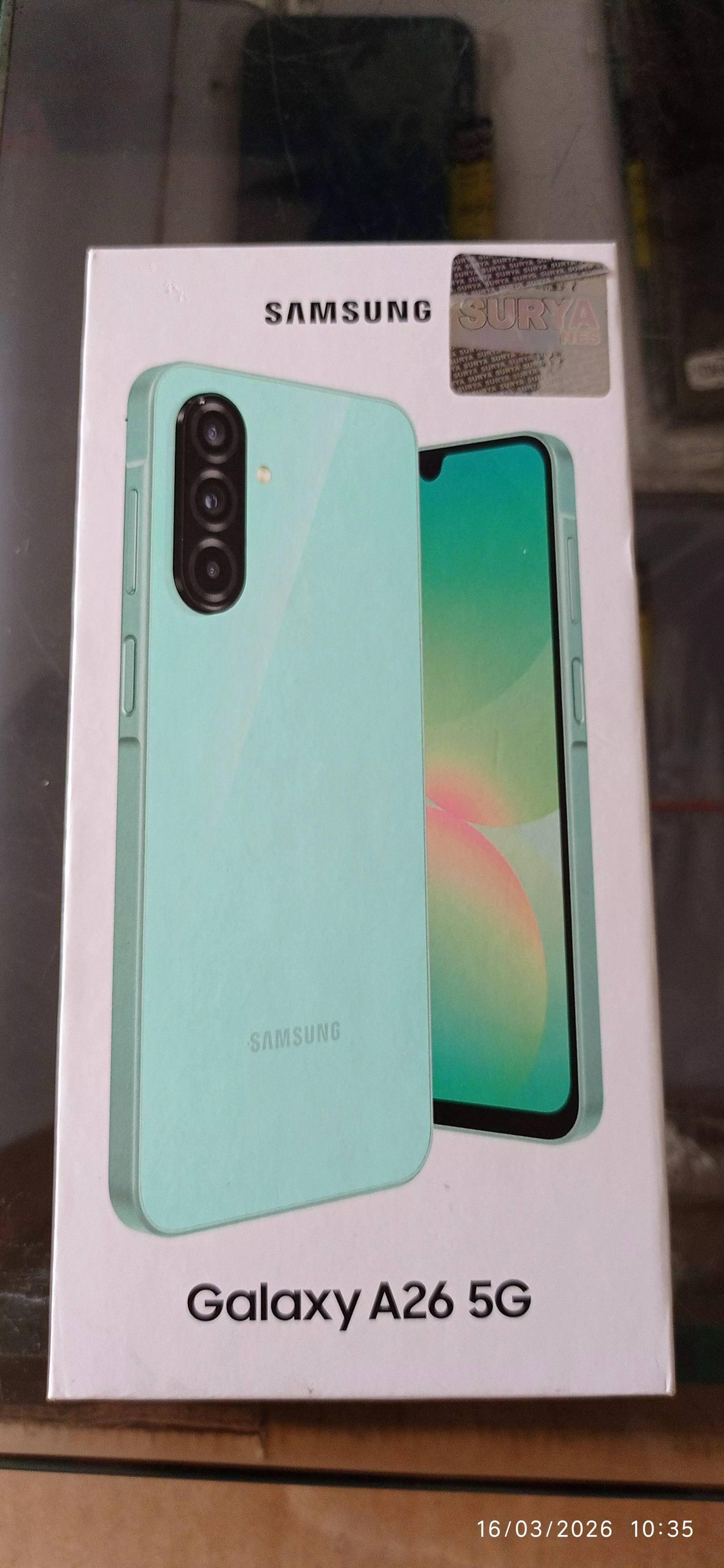 Samsung Galaxy A26 5G Smartphone features a sleek design and versatile camera setup perfect for capturing high-quality images