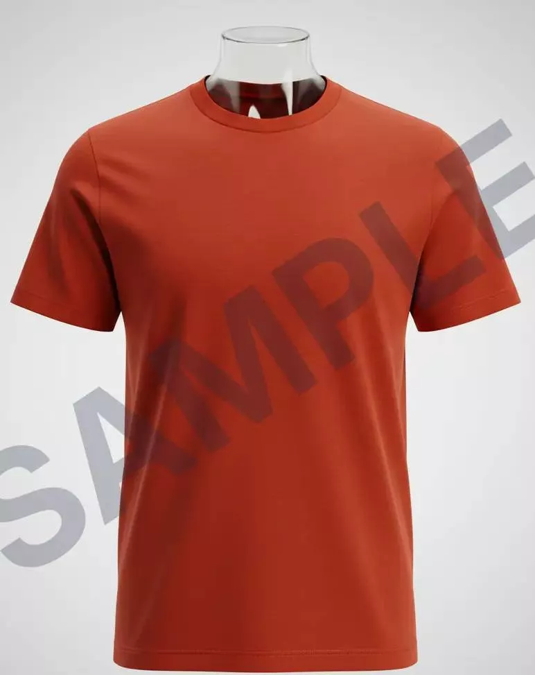 Classic red T-shirt designed for everyday wear from RIWAZ COLLECTION in Chandigarh, featuring a comfortable fit and stylish l