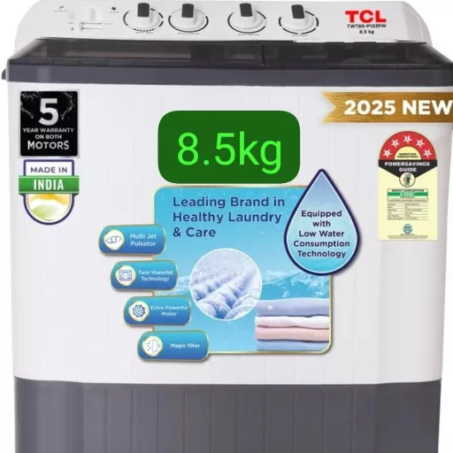  TCL Washing Machine 8.5kg in Kathua STARRISE ELECTRO WORLD W NO 9 OPP RELXOSHOWROOMKATHUA