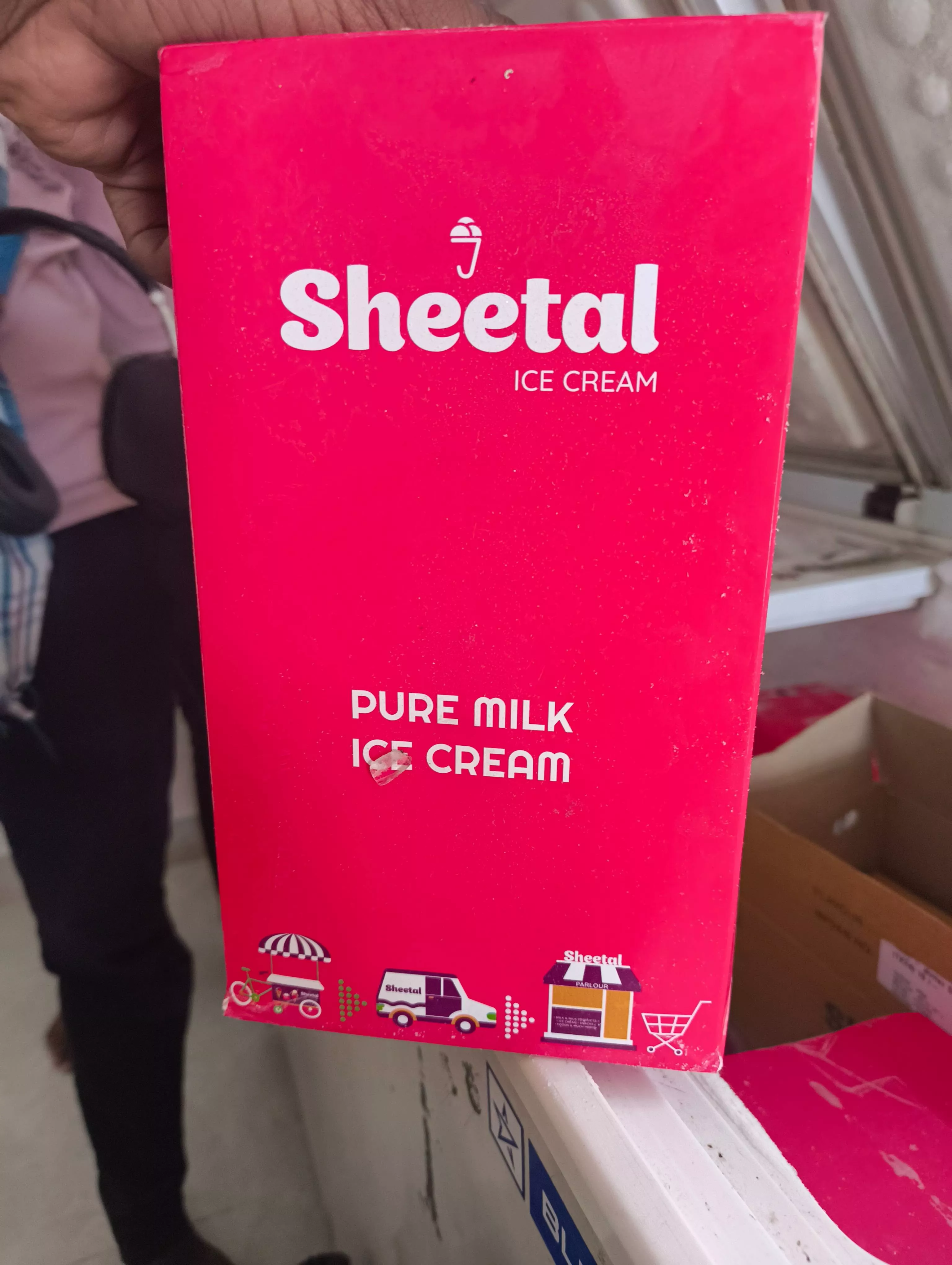 Creamy Shital Icecream Pure Milk Icecream served in a bowl, showcasing its rich texture and delicious flavor in Chandur Bazar