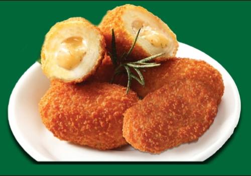 Delicious Cheesy VEG KIEVES from FIVE STAR CHICKEN in Hyderabad — crispy croquettes filled with gooey cheese