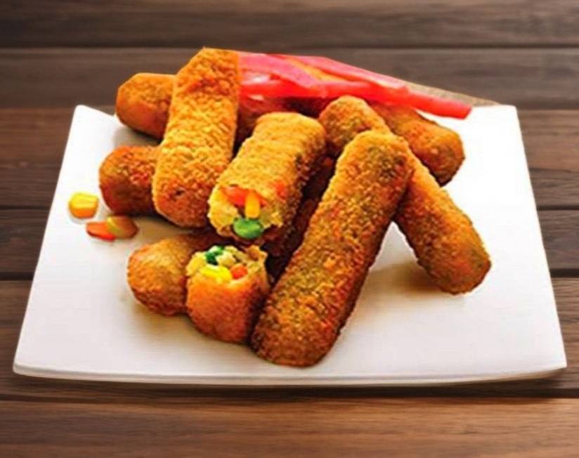Delicious Veg Fingers [5pies] served crispy and golden in Hyderabad, showcasing fresh vegetable ingredients and a tempting ap