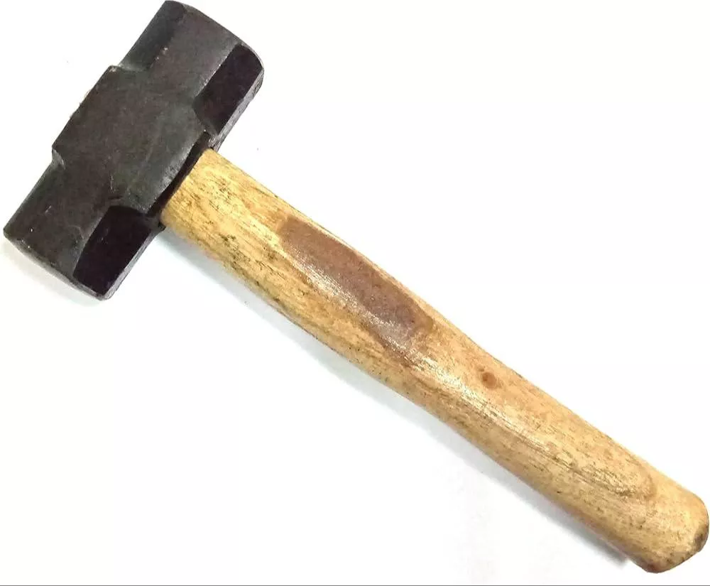Heavy Duty Sledgehammer with strong wooden handle, ideal for demanding tasks, available at RAKESH ENTERPRISE in Imphal.