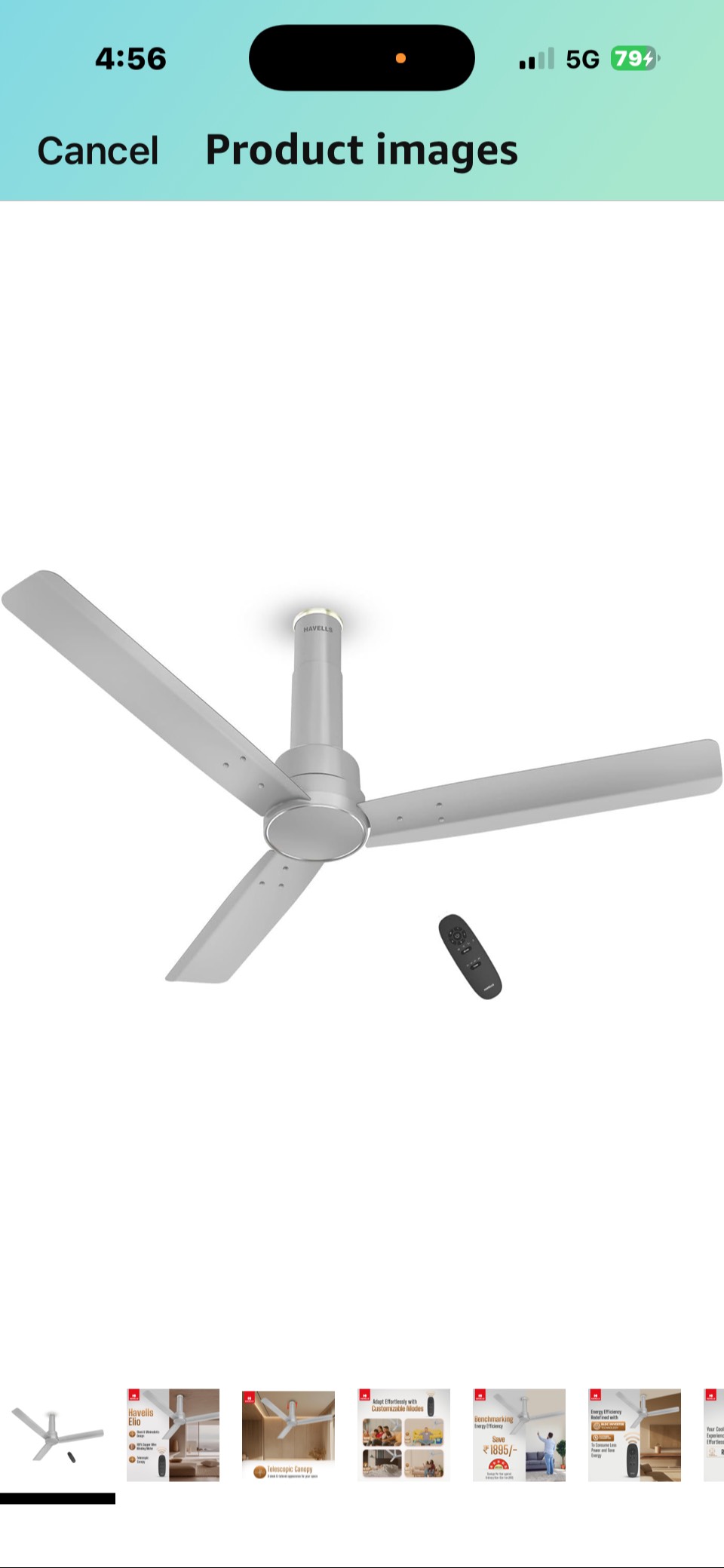 Sleek Havells Ceiling Fan in Faridkot — remote-controlled for efficient cooling, ideal for modern homes.