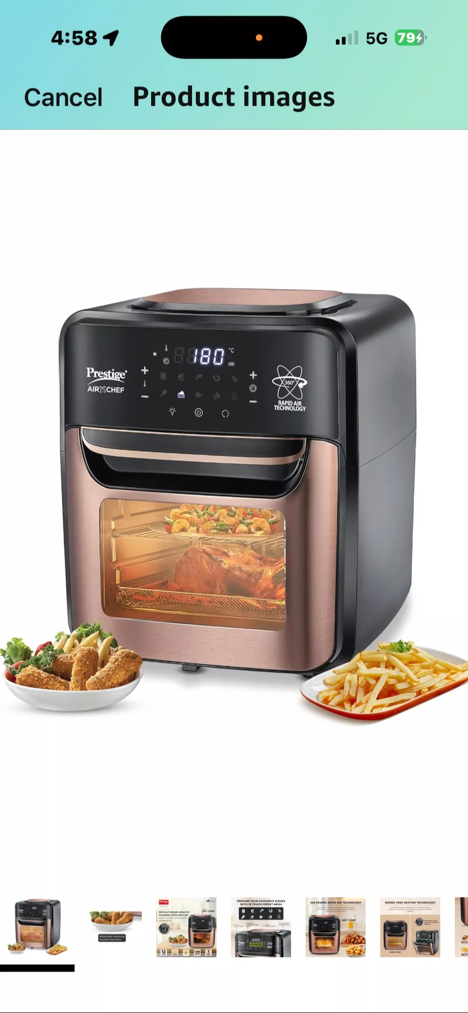  Prestige Air Fryer Oven in Faridkot AMRIT ELECTRONICS C O AMRIT  ELECTRONICS NEAR  PURANA KHOOH WARA BHAI KA FARIDKOTLANDMARK PURANA Khoi